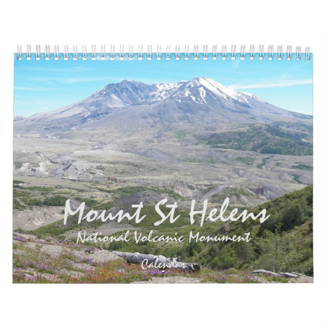 Calendario fotográfico del volcán Monte St Helens (Tapa)