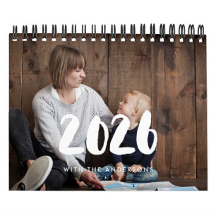Calendario fotográfico familiar 2026