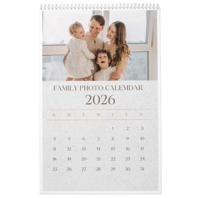 Calendario fotográfico familiar 2026 (Tapa)