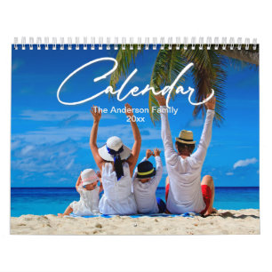 Calendario fotográfico familiar, calendario Person