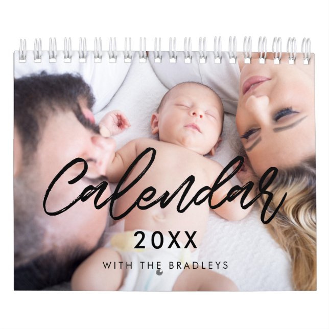 Calendario fotográfico familiar moderno de 2026 (Tapa)