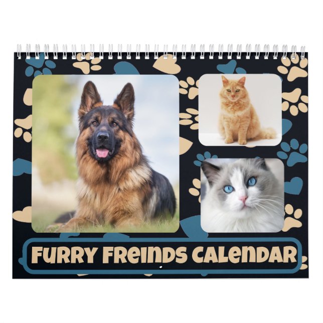 Calendario fotográfico Mascota personalizado (Tapa)