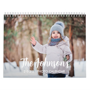 Calendario fotográfico Minimalista personalizado d
