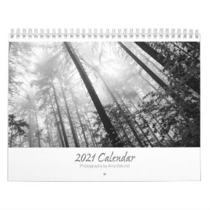 Calendario fotográfico monocromo de Amy 2021