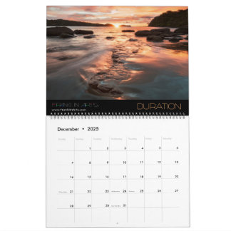 Calendario fotográfico paisajístico de la naturale