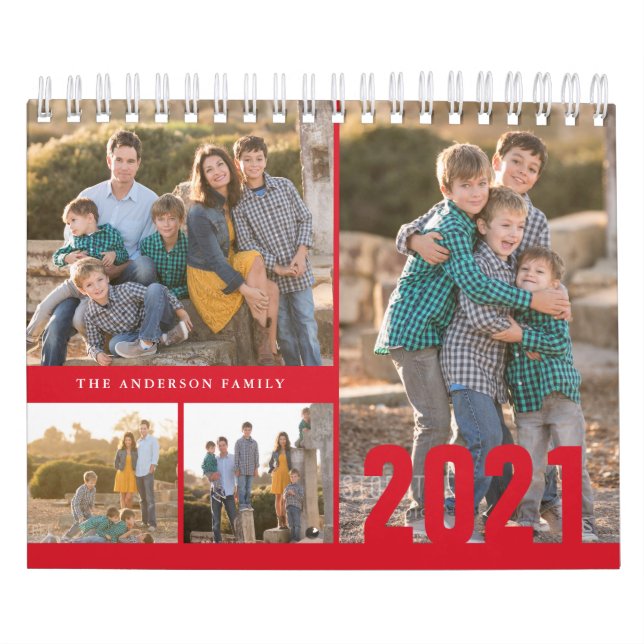 Calendario fotográfico Personalizado 2021 Crea tu  (Tapa)