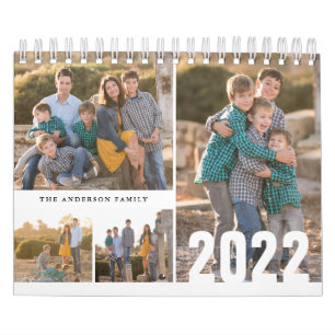 Calendario fotográfico Personalizado 2022 Simple C