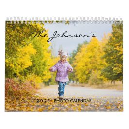 Calendario fotográfico Personalizado 2026 | Texto 