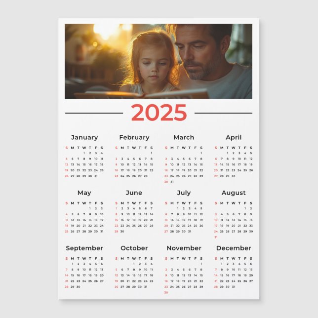 Calendario fotográfico personalizado - Año complet (Anverso)