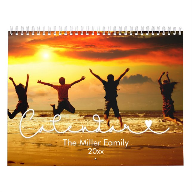 Calendario fotográfico personalizado, Calendario e (Tapa)