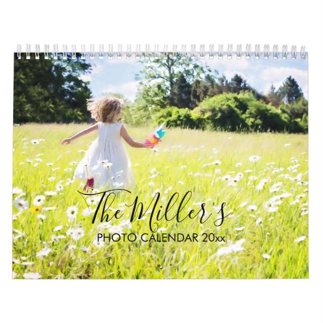 Calendario fotográfico personalizado, Calendario e (Tapa)