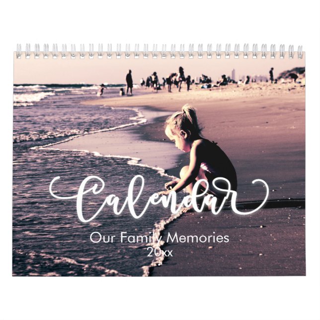 Calendario fotográfico personalizado, Calendario e (Tapa)