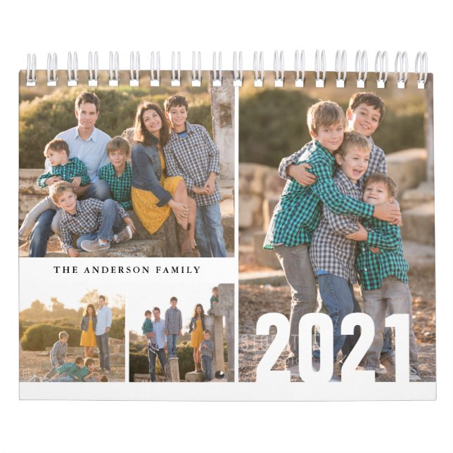 Calendario fotográfico Personalizado de 2021 Simpl (Tapa)