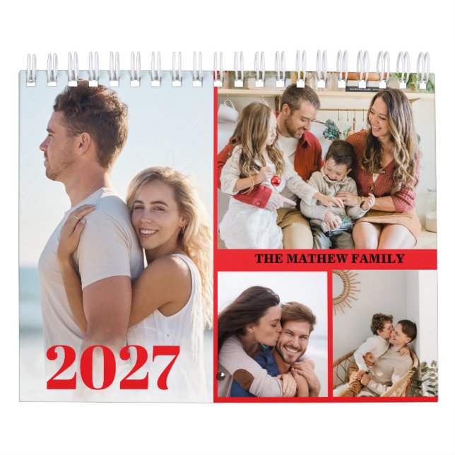 Calendario fotográfico Personalizado de 2027 Simpl (Tapa)