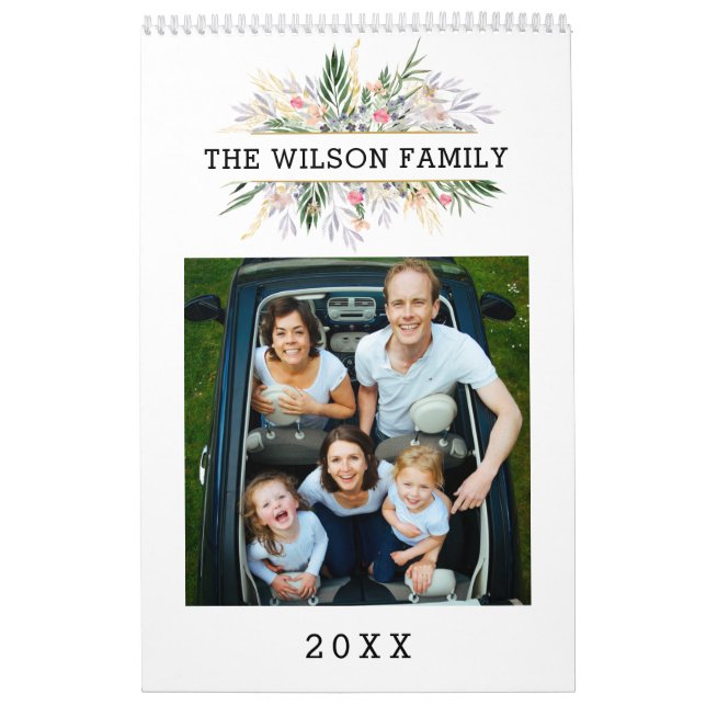 Calendario fotográfico personalizado Simple Crear  (Tapa)