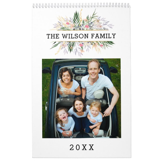 Calendario fotográfico personalizado Simple Crear  (Tapa)