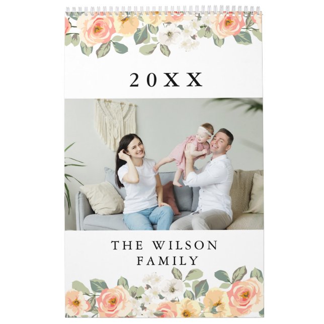 Calendario fotográfico personalizado Simple Crear  (Tapa)