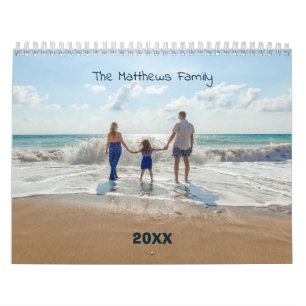 Calendario fotográfico personalizado Texto de añ