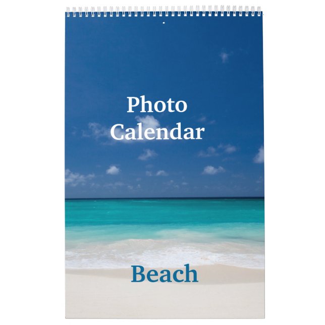 Calendario fotográfico - Playa (Tapa)