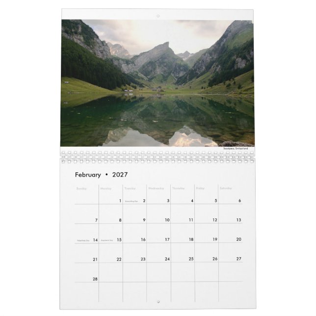 Calendario fotográfico Seth Russell 2023 (Feb 2027)