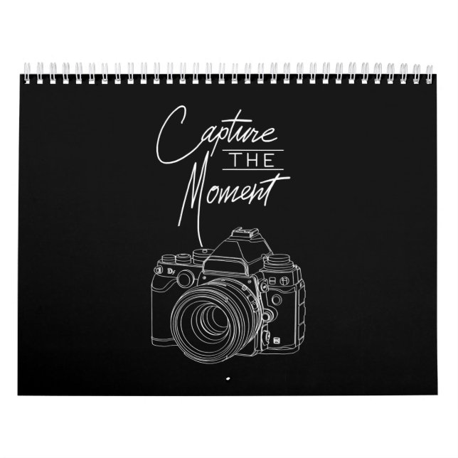 Calendario Fotógrafo de cámara fotográfica de momento de capt (Tapa)