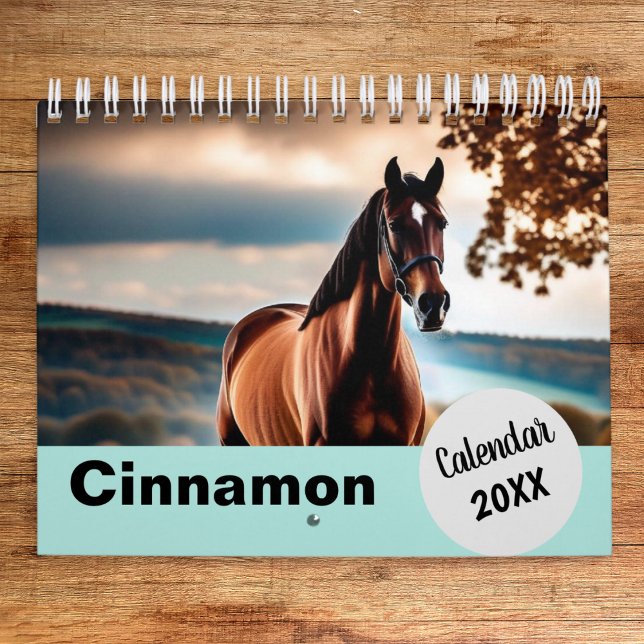 Calendario Fotos de caballos personalizadas año crear uno pro (A personalized calendar featuring your own photos of your horse, to enjoy throughout the year)