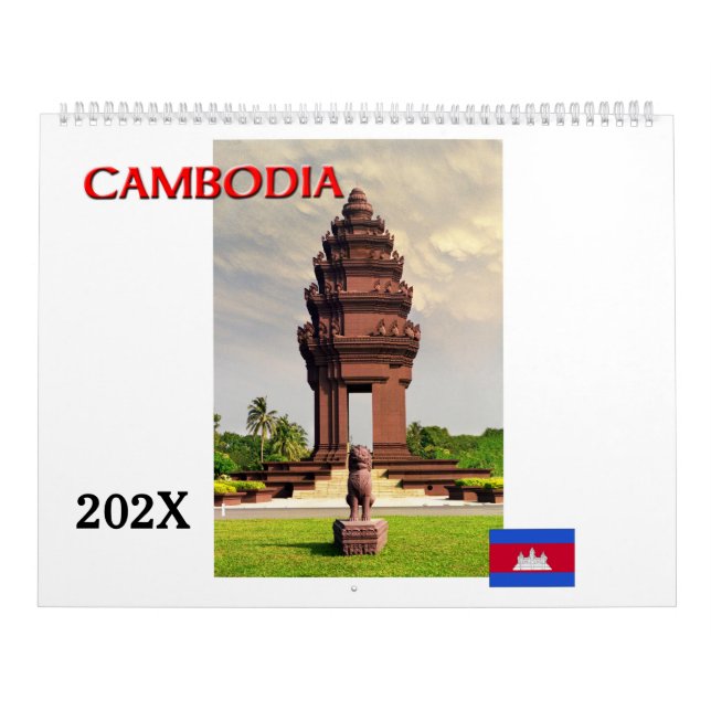 Calendario Fotos de Camboya coloridas (Tapa)