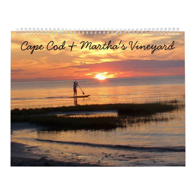 Calendario Fotos de Cape Cod y el viñedo de Martha (Tapa)