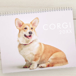 Calendario Fotos de Corgi Dogs modernos y graciosos
