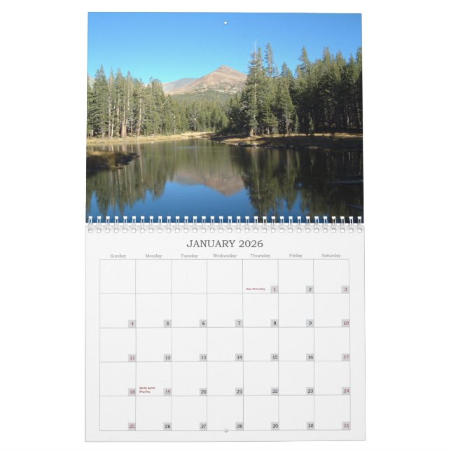 Calendario Fotos de enfrente de los estados (Jan 2026)