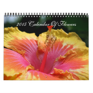 Calendario Fotos de flores variadas cierran el 2015