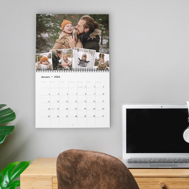 Calendario Fotos de la familia de Collages de fotos mensuales (Subido por el creador)