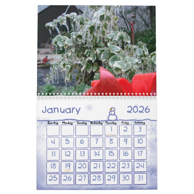 Calendario Fotos de la naturaleza (Jan 2026)