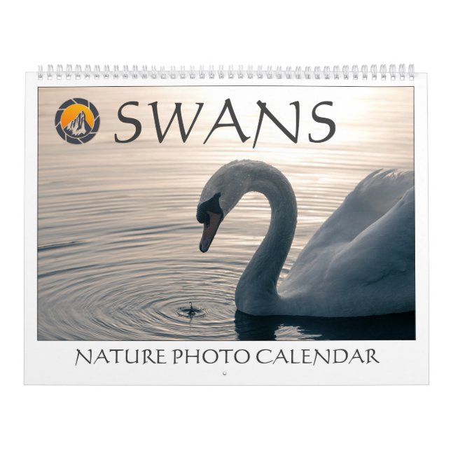 Calendario Fotos de la naturaleza de los cisnes 2026 (Tapa)