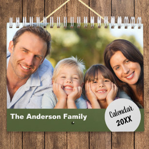 Calendario Fotos de la pared de familia personalizadas modern