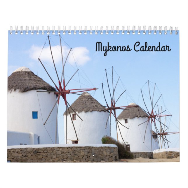 Calendario Fotos de Mykonos, Grecia (Tapa)
