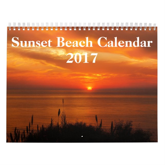 Calendario Fotos de playa al atardecer 2017 (Tapa)