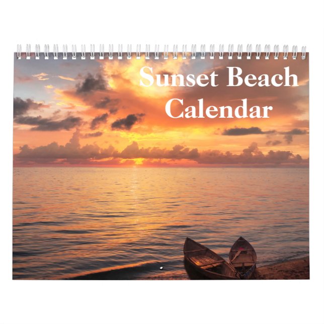 Calendario Fotos de playa en Sunset 2025 (Tapa)