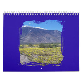 Calendario Fotos del Monte Grant, Nevada con trazo de pincel 