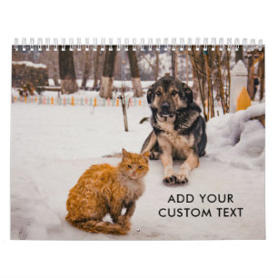 Calendario Fotos divertidas y lindas personalizadas de perros