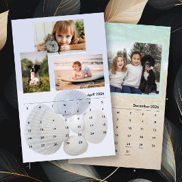 Calendario Fotos Familiares Conchas y Escenas de Playa