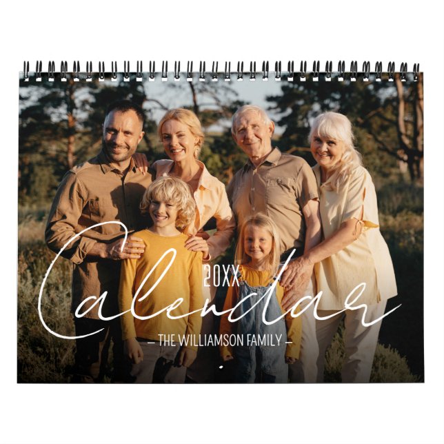 Calendario Fotos familiares personalizadas (Tapa)
