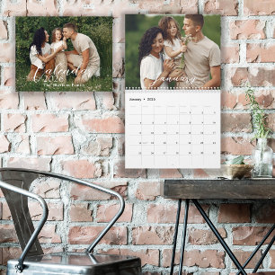 Calendario Fotos familiares personalizadas de 12 meses de 202