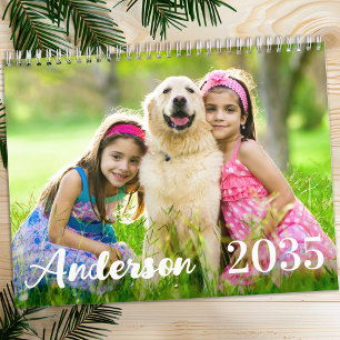 Calendario Fotos modernas y sencillas de la familia en 2026