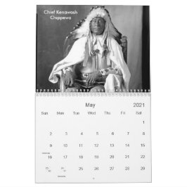 Calendario Fotos nativas estadounidenses, indios estadouniden