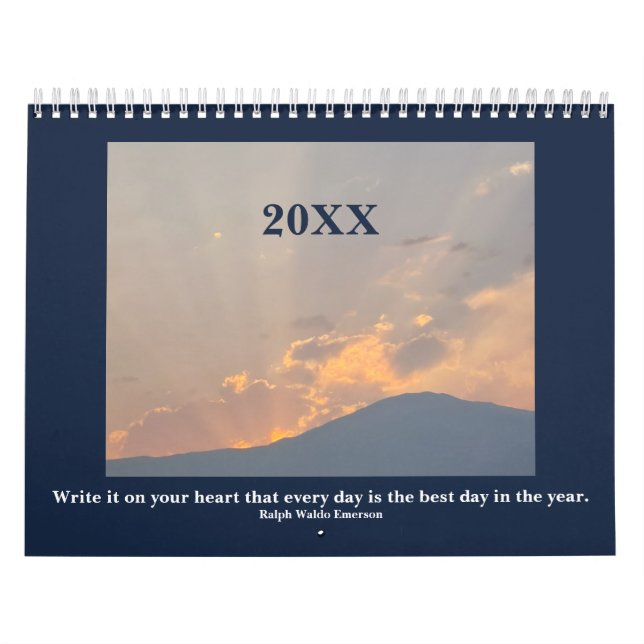 Calendario Fotos paisajistas de Nevada con citas Inspiradoras (Tapa)