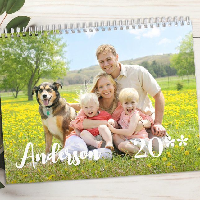 Calendario Fotos personalizadas sencillas de la familia moder (Subido por el creador)