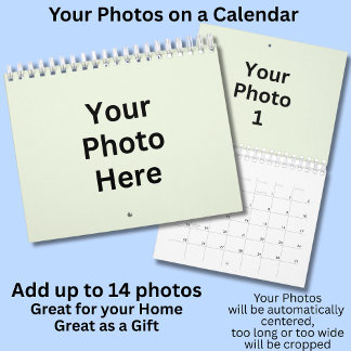 Calendario Fotos Propias 12 Meses