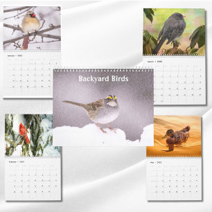 Calendario Fotos y Arte de Aves de Jardín