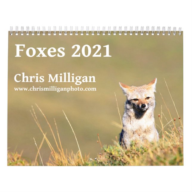 Calendario Foxes 2021 de Chris Milligan (Tapa)